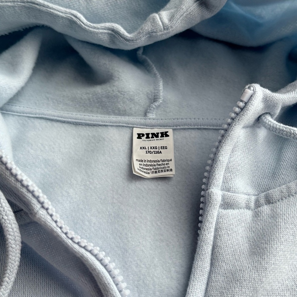 PINK Victoria's Secret Sky Blue Hoodie - Picture 3 of 5